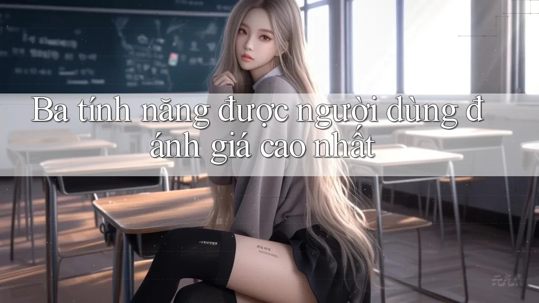 Ba tính năng được người dùng đánh giá cao nhất