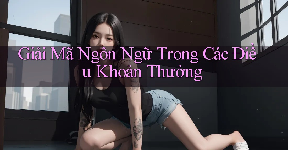 Giải Mã Ngôn Ngữ Trong Các Điều Khoản Thưởng Giải Mã Ngôn Ngữ Trong Các Điều Khoản Thưởng